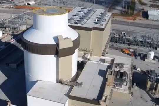 Lò phản ứng hạt nhân Vogtle 3. Ảnh Georgia Power