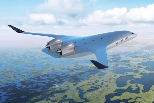 Máy bay vận tải phản lực thiết kế thân cánh hỗn hợp của JetZero. Ảnh JetZero.