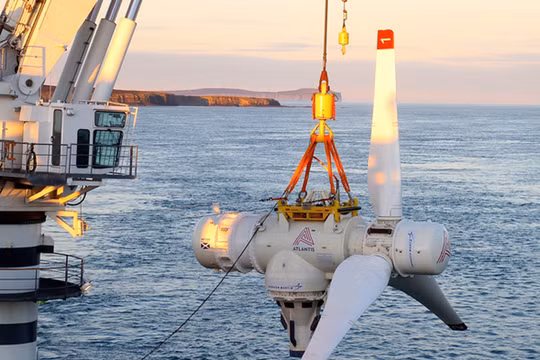 Dự án điện thủy triều MeyGen của công ty năng lượng biển SAE Renewables, Scotland. Ảnh NS Energy
