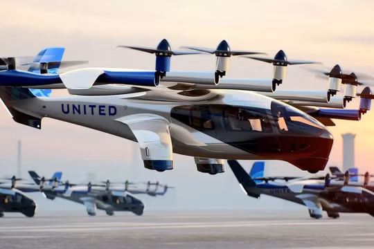 Taxi bay chạy điện Midnight của Archer. Ảnh Archer