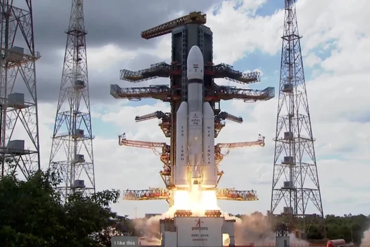 Ấn Độ phóng thành công tàu thăm dò Mặt Trăng “Chandrayaan-3” lên quỹ đạo Trái Đất. Ảnh ISRO