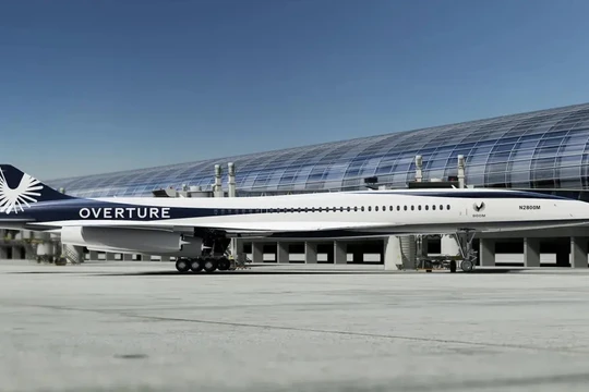 Đồ họa máy bay chở khách siêu âm Overture. Ảnh Boom Supersonic