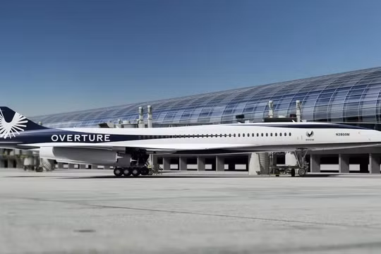 Đồ họa máy bay chở khách siêu âm Overture. Ảnh Boom Supersonic
