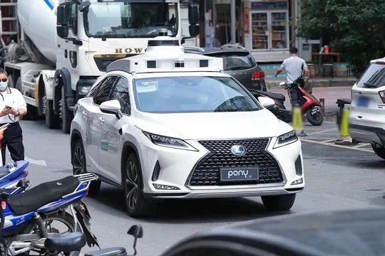 Công ty Pony.ai Inc. triển khai dịch vụ robotaxi ở Quảng Châu, Trung Quốc. Ảnh Electrek.