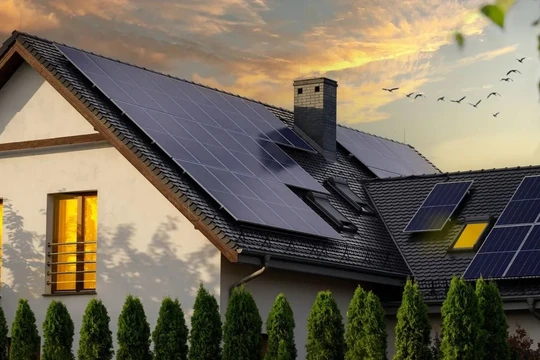 Một ngôi nhà lắp hệ thống điện mặt trời ở Đức. Ảnh Engineering Interesting. 