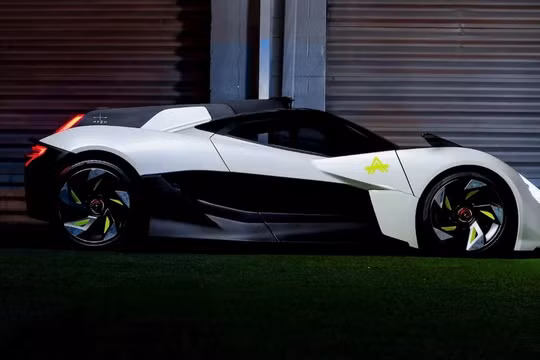 Siêu xe điện Attucks Apex APO do ca sĩ, nhạc sĩ Rap người Haiti Wyclef Jean phát triển. Ảnh Electrek.