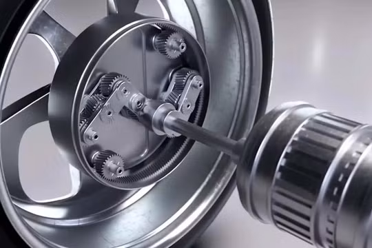 Bộ truyền động xe điện với hệ thống bánh răng hành tinh Uni Wheel. Ảnh Hyundai