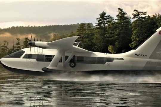 Thủy phi cơ điện, PHA-ZE 100 của công ty Jekta Switzerland SA Thụy Sĩ. Ảnh Electrek