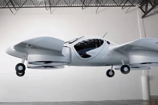 Ô tô bay điện eVTOL của công ty Doroni Aerospace bay thử nghiệm. Ảnh Electrek