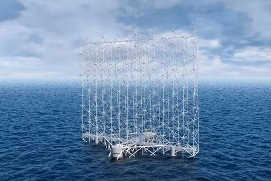 Hệ thống điện gió đa tua-bin của công ty Wind Catching Systems. Ảnh CNBC