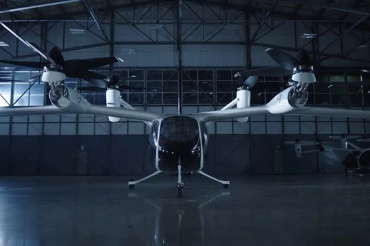 Nguyên mẫu sản xuất taxi bay đô thị eVTOL của Joby. Ảnh Joby Aviation
