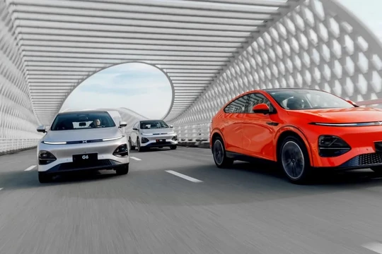 Xe điện G-6 của công ty Xpeng Motors. Ảnh Xpeng