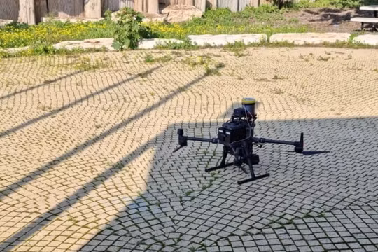 UAV robot trong vai trò lực lượng phản ứng đầu tiên với sự cố khẩn cấp. Ảnh minh họa DroneDJ
