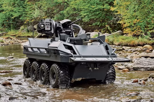 Xe tự hành “Mission Master SP” A-UGV của Rheinmetall Mỹ. Ảnh Military Leak.