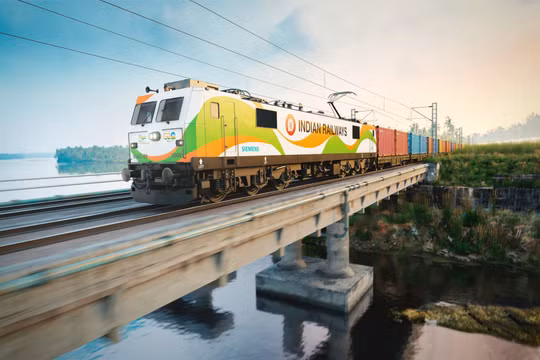 Siemens Mobility ký hợp đồng với Đường sắt Ấn Độ cung cấp 1.200 đầu máy xe lửa 9.000 mã lực (6,6MW). Ảnh Siemens