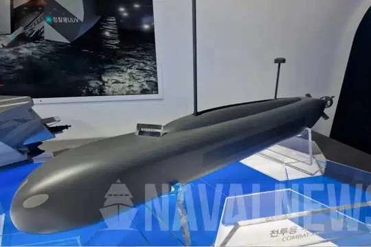 Tàu ngầm không người lái siêu lớn mang ngư lôi của Hàn Quốc. Ảnh NavalNews