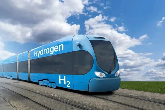 Đoàn tàu hydro. Ảnh minh họa của The Engineering Interesting