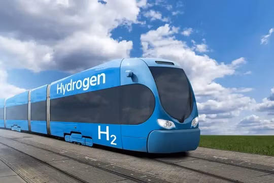 Đoàn tàu hydro. Ảnh minh họa của The Engineering Interesting