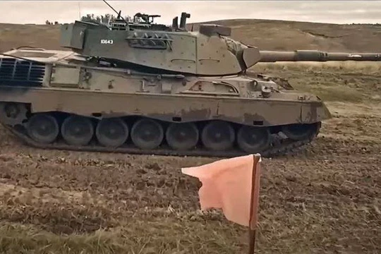 Xe tăng Leoprd-1A5 của quân đội Thụy Sĩ. Ảnh TopWar