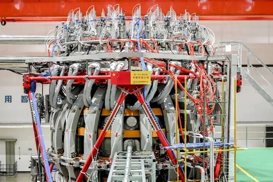 Lò phản ứng nhiệt hạch tokamak HL-2 mới nhất của Tập đoàn Hạt nhân Quốc gia Trung Quốc. Ảnh: Handout