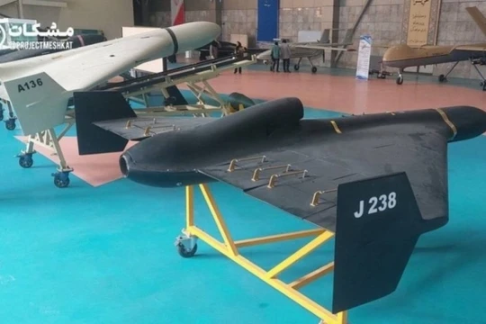 Máy bay không người lái Shahed-136 và Shahed-238. Ảnh Military Watch