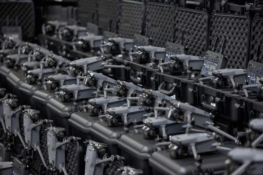 Các máy bay không người lái (UAV) DJI Mavic 3T Thermal, chuẩn bị chuyển giao cho quân đội Ukraine. Ảnh Military Leak