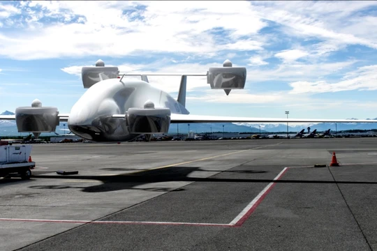 Máy bay không người lái vận tải hạng nặng Rhaegal RG-1 Cargo UAV của công ty Sabrewing. Ảnh minh họa DroneDJ