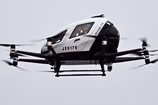 Ô tô bay hai chỗ ngồi đã thực hiện cuộc thử nghiệm thành công vào ngày 17/2. Ảnh Toshiki Sasazu