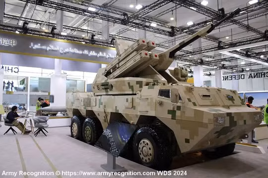 Tổ hợp phòng không di động LD35 tích hợp pháo tự động 35 mm, tên lửa phòng không và vũ khí laser. Ảnh Army Recognition