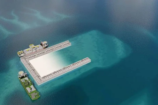 Đảo Princess Elisabeth, trung tâm năng lượng điện gió đầu tiên thế giới. Ảnh Renew Economy