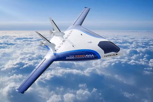 Máy bay vận tải tự hành thân cánh hỗn hợp không phát thải của công ty Natilus. Ảnh Electrek