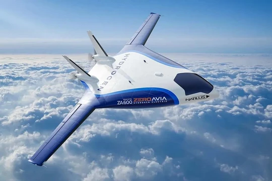 Máy bay vận tải tự hành thân cánh hỗn hợp không phát thải của công ty Natilus. Ảnh Electrek