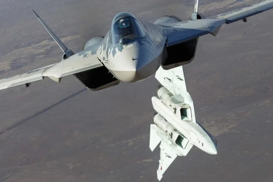 Tiêm kích tàng hình thế hệ 5 Su-57. Ảnh minh họa Military Watch