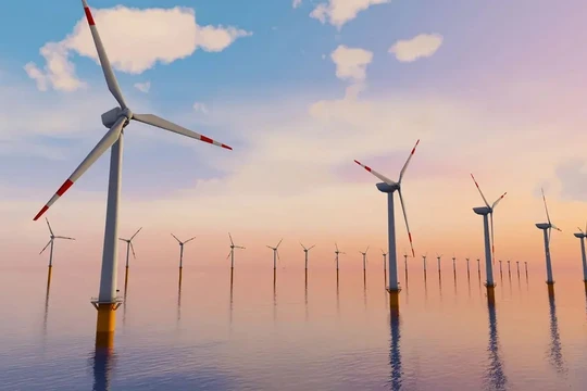 Trang trại điện gió ngoài khơi. Ảnh minh họa Engineering Interesting