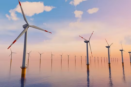 Trang trại điện gió ngoài khơi. Ảnh minh họa Engineering Interesting