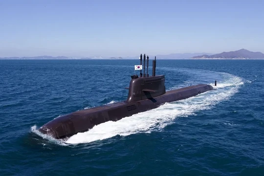 Tàu ngầm KSS-III Batch I thứ hai, ROKS Ahn-moo, số hiệu SS-084 Hàn Quốc. Ảnh Naval News