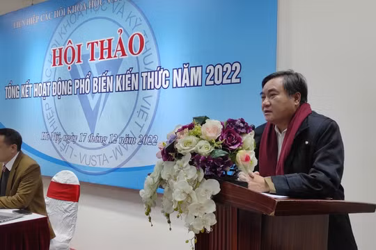 Phó Chủ tịch Liên hiệp Hội Khoa học và Kỹ thuật Việt Nam Phạm Quang Thao. 