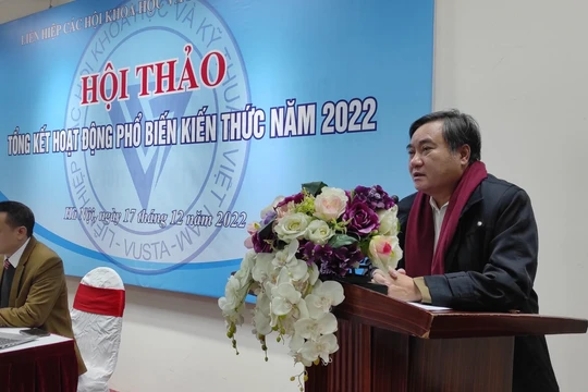 Phó Chủ tịch Liên hiệp Hội Khoa học và Kỹ thuật Việt Nam Phạm Quang Thao. 
