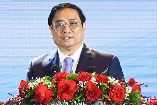 Thủ tướng Chính phủ Phạm Minh Chính phát biểu tại Ngày Chuyển đổi số quốc gia.