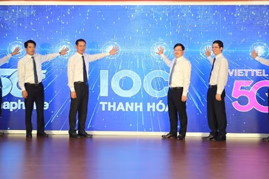 Thanh Hoá khai trương thử nghiệm phát sóng 5G và Trung tâm giám sát điều hành thông minh tỉnh.
