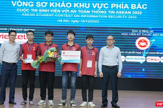 Đội KMA.L3N0V0 của Học viện Kỹ thuật mật mã giành điểm cao nhất tại vòng thi sơ khảo Sinh viên với An toàn thông tin.