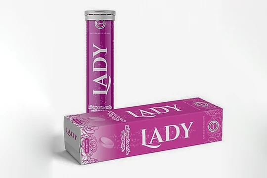 Sản phẩm Lady do Công ty TNHH Supharmco công bố và chịu trách nhiệm về sản phẩm. (ảnh VFA)