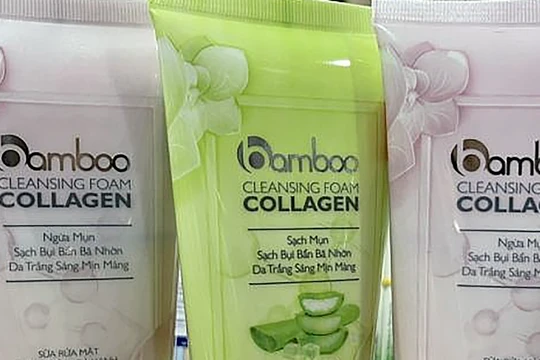 Sản phẩm Banboo Cleansing Foam Collagen-Tuýp 150ml do Công ty TNHH dược mỹ phẩm Nhật Hàn sản xuất đang bày bán trên thị trường