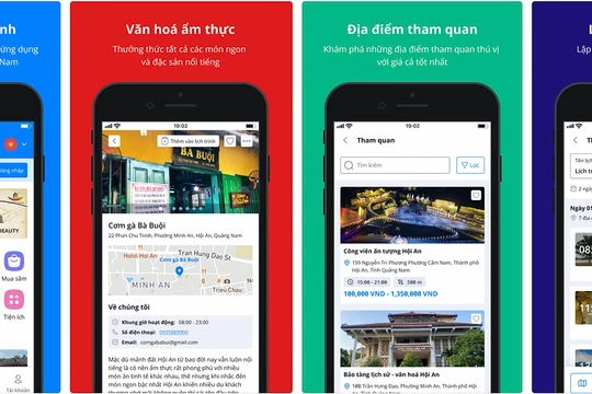 Ứng dụng trên thiết bị di động có từ khóa “QuangNam Tourism”