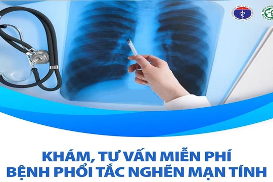 Bệnh viện Bạch Mai tổ chức khám, tư vấn miễn phí bệnh phổi tắc nghẽn mạn tính cho người dân