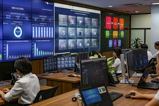 Một góc Trung tâm điều hành thông minh TP Đà Nẵng