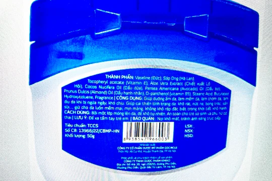 Sản phẩm Vaseline Vitamin E - Lọ 50g bị thu hồi