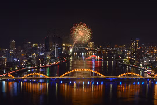 Màn pháo hoa của đội Canada trong đêm trình diễn thứ hai tại DIFF2023