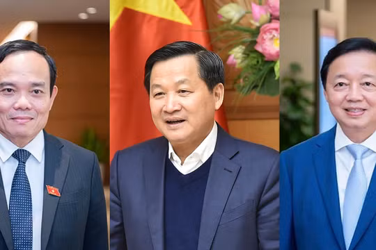 Các Phó Thủ tướng Trần Lưu Quang, Lê Minh Khái và Trần Hồng Hà.