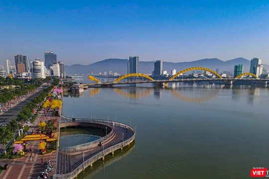 Một góc TP Đà Nẵng từ trên cao